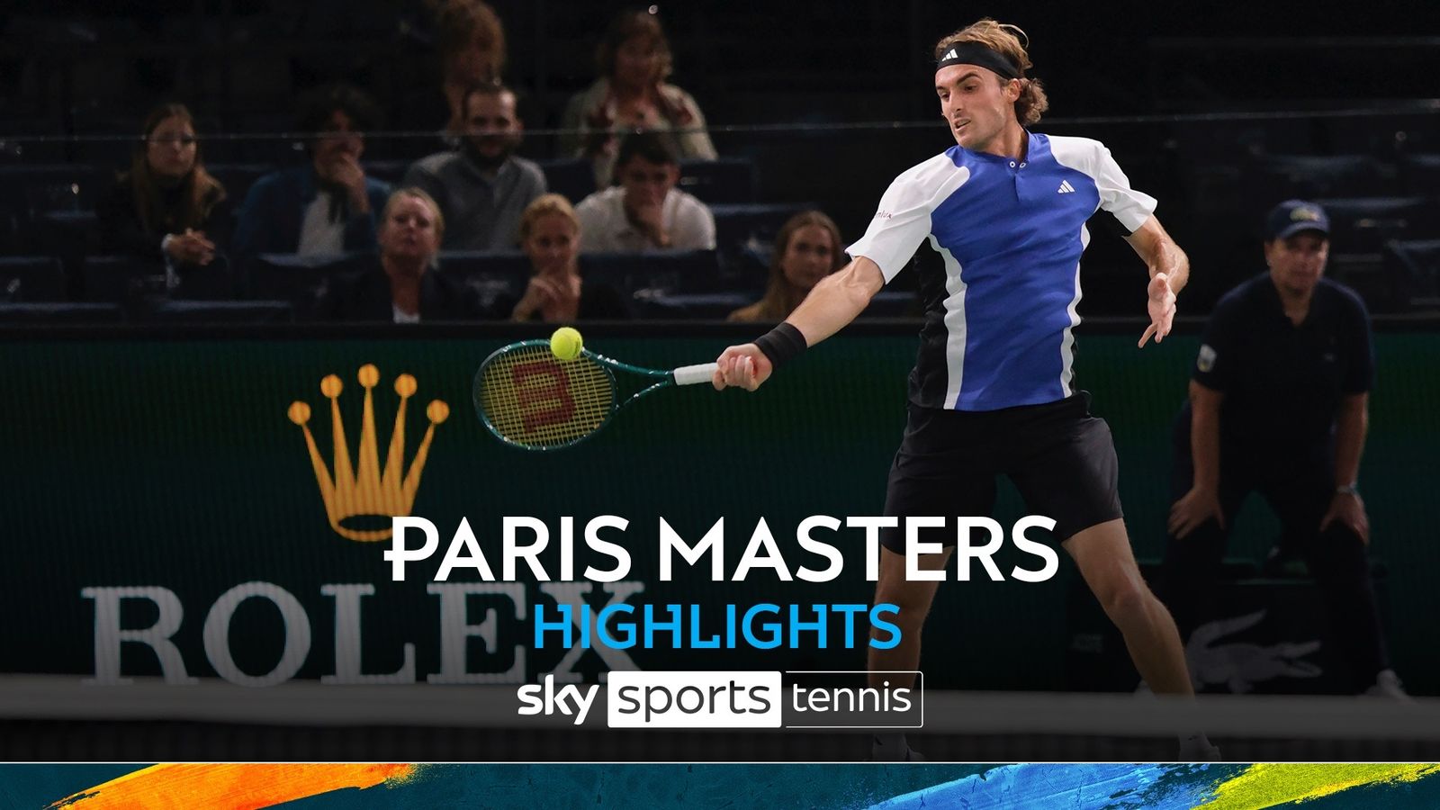 Stefanos Tsitsipas Vs Roberto Carballes Baena | Paris Masters ...