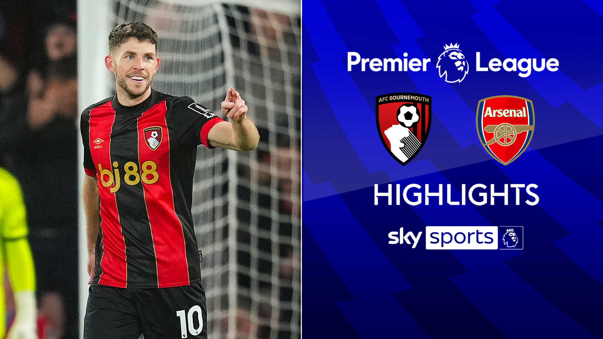 Bournemouth end Arsenal's unbeaten start after Saliba sent off