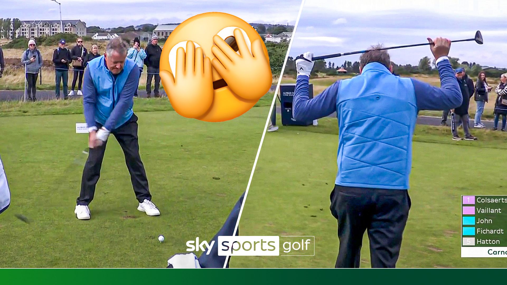 'That isn't even his worst shot today!' | Morgan fails to impress off the tee!