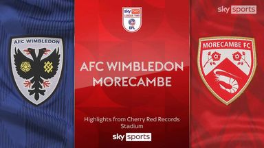 AFC Wimbledon 3-0 Morecambe