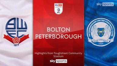 Bolton 1-0 Peterborough