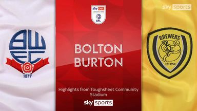 Bolton 2-1 Burton