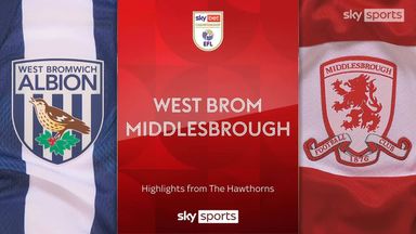 West Brom 0-1 Middlesbrough