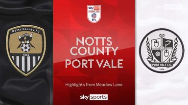 Notts County 0-1 Port Vale