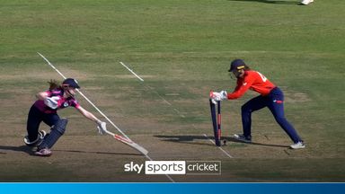 Quick thinking from England's Jones to stump Bryce!