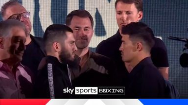 'This is an icy stare-off!' | Bivol and Beterbiev in chilling face-off