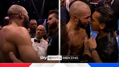 Eubank Jr and Benn COLLIDE! Bitter rivals clash heads in the ring 