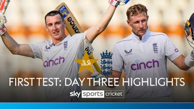 Pakistan vs England | First Test, Day Three highlights