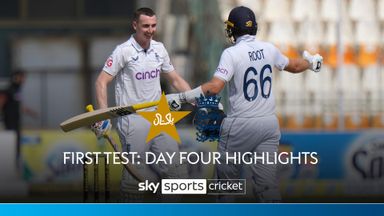 Pakistan vs England | First Test, Day Four highlights