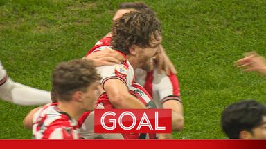 'That's a thunderous strike!' | Gallagher scores his first for Stoke with a screamer