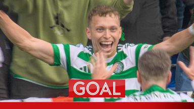 Johnston equalises for Celtic with huge deflection!