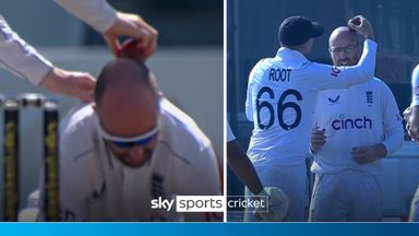 Look familiar? Root shines ball on Leach's head again!