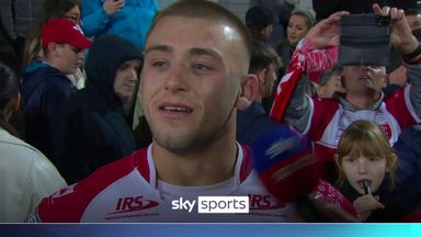 Emotional Lewis teary after Hull KR's win | 'Stop it, you're making me go!'