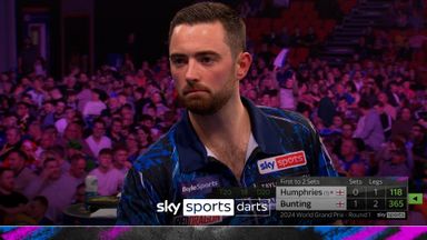 Humphries' 118 turns dramatic match against Bunting at World Grand Prix