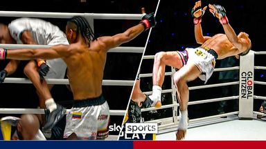 Hit the KO, then hit the BACKFLIP! | Elite celebs at ONE Fight Night