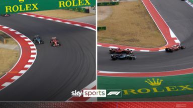 'My front left is toast!' | Both Ferrari's pass Russell in Sprint