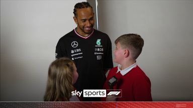 'Are you shaking?!' | The brilliant moment Hamilton surprises young commentators!