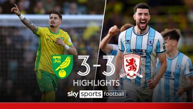 Storming second-half rally! Norwich City 3-3 Middlesbrough