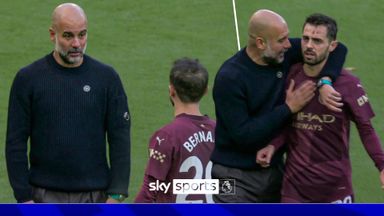 Classic Pep! | Guardiola and Silva re-enact City winner in heated discussion 