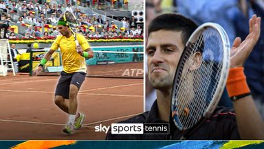 Nadal's best ever shot? | Watch his tweener-lob against Djokovic in Madrid final