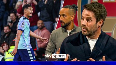 'He panics!' | Redknapp and Walcott react to Saliba red