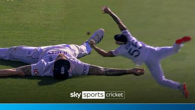 'He's down for the count!' | Stokes drops heroic diving catch!