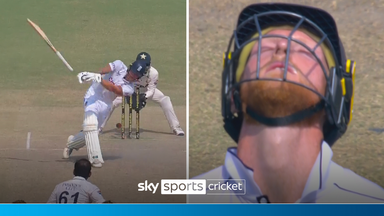 'His bat went flying!' Bizarre moment Stokes loses bat and wicket!