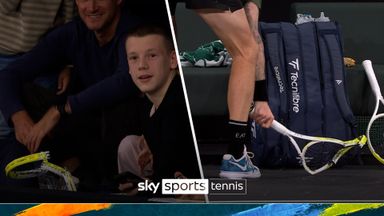 'My goodness!' | Bublik smashes up racket and gives it to fan!