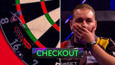 'That's 8 perfect darts in a row!' | Van den Bergh shows his class to take third set