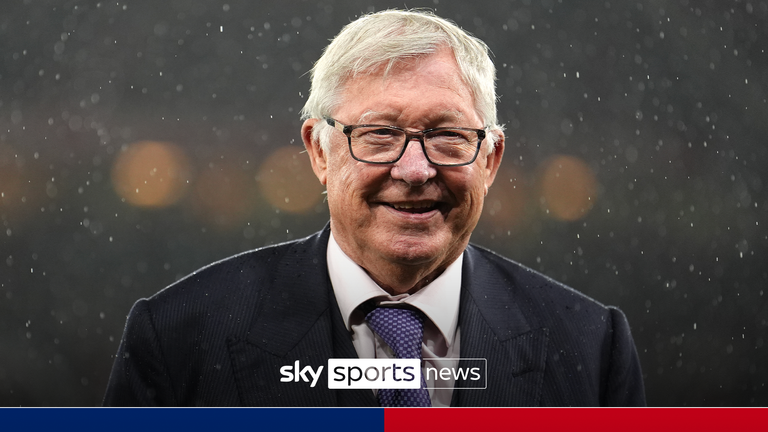 Sir Alex Ferguson before the UEFA Europa League match at Old Trafford, Manchester. Picture date: Wednesday September 25, 2024.