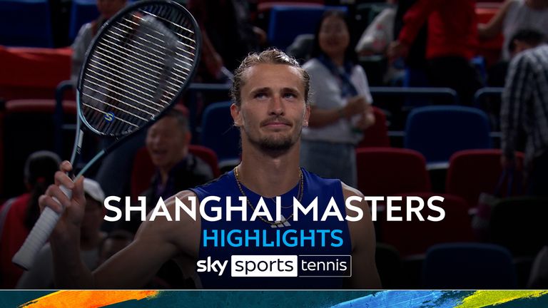 Highlights of the Shanghai Masters match between Alexander Zverev and Mattia Bellucci.