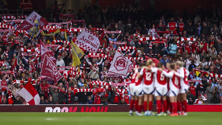 Arsenal Women regularly get attendances over 45,000 at their Emirates home