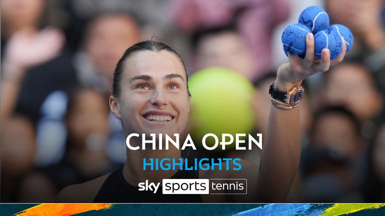 Highlights of the China Open round of 16 match between Aryna Sabalenka and Madison Keys.