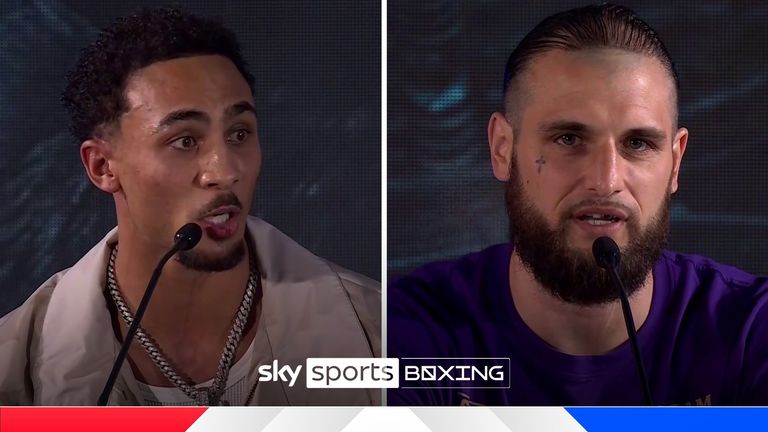 Ben Whittaker and Liam Cameron exchanged barbs during the final press conference ahead of their fight on Saturday in Saudi Arabia.