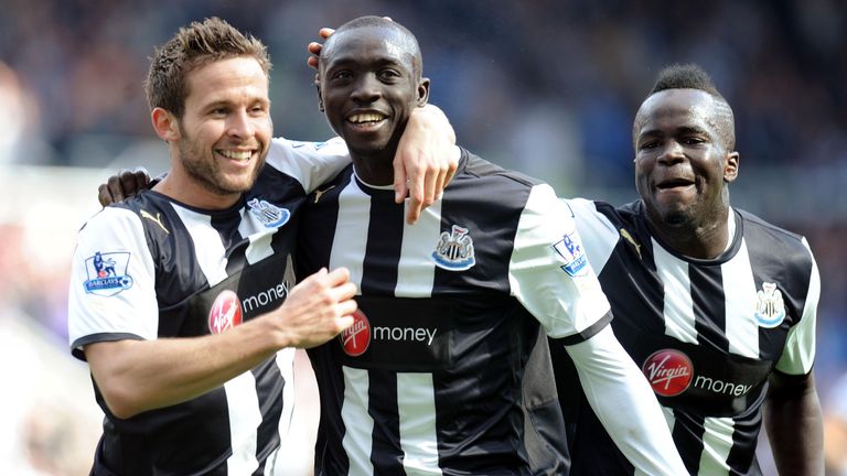 Yohan Cabaye, Papiss Cisse and Cheick Tiote