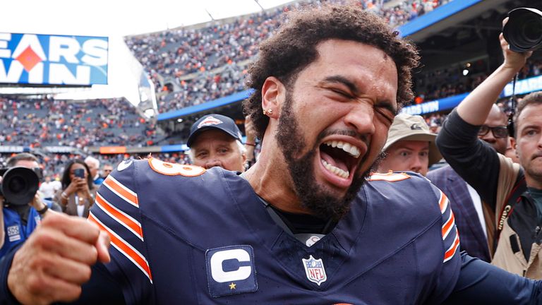 Chicago Bears quarterback Caleb Williams