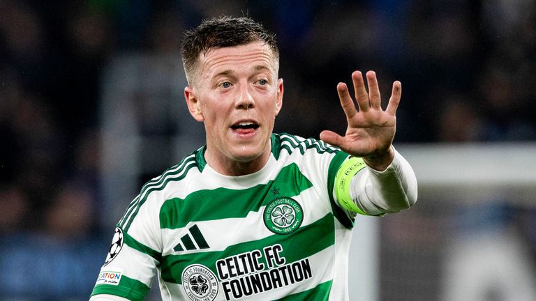 BERGAMO, ITALY - OCTOBER 23: Celtic Captain Callum McGregor during a UEFA Champions League 2024/25 League Phase MD3 match between Atalanta and Celtic at the Gewiss Stadium, on October 23, 2024, in Bergamo, Italy. (Photo by Craig Williamson / SNS Group)