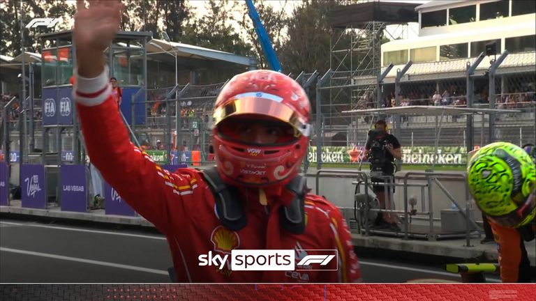 Ferrari's Carlos Sainz managed to best his teammate Charles Leclerc and Red Bull's Max Verstappen to take pole in qualifying at the Mexico City GP.