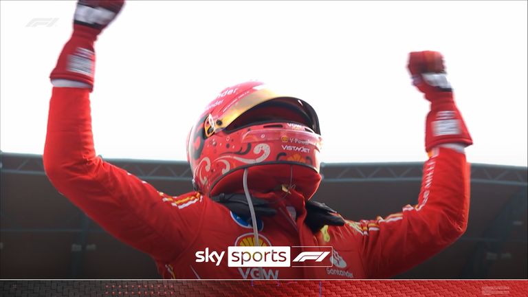 The final lap from the 2024 Mexico City GP as Ferrari's Carlos Sainz wins.