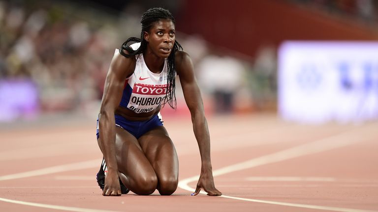 Great Britain's Christine Ohuruogu looks dejected after finishing eighth in the Women's 400 Metres during day six of the IAAF World Championships at the Beijing National Stadium, China.