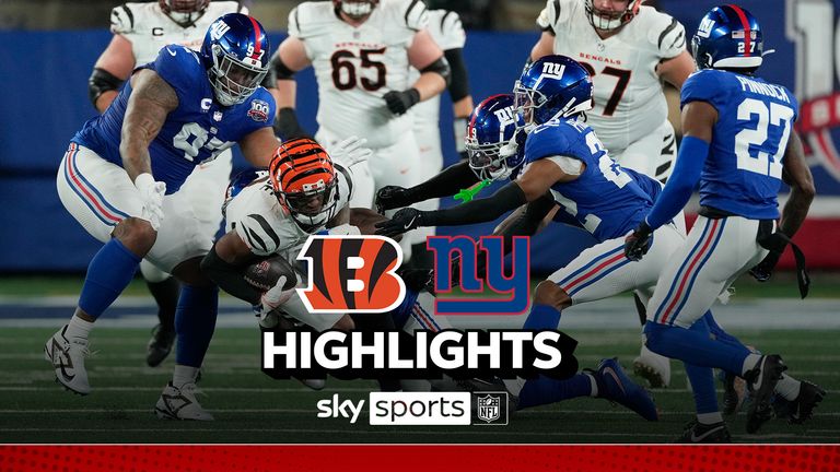 Cincinnati Bengals 17-7 New York Giants: Visitors claim crucial win on ...