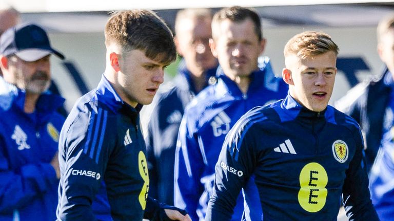 Connor Barron (R) has been added to the Scotland squad