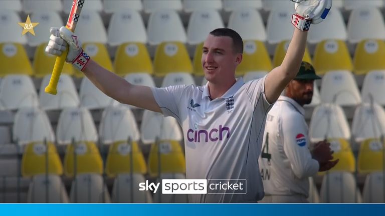 Harry Brooks century against Pakistan