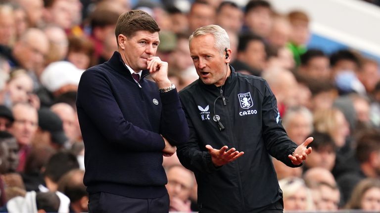 Critchley worked under former Rangers boss Steven Gerrard at Aston Villa