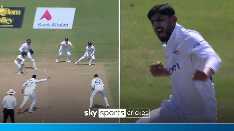 Shoaib Bashir completes his hat-trick just before lunch as Pakistan fall for 43 runs for three wickets as England make a great start to the fielding in the second innings. 