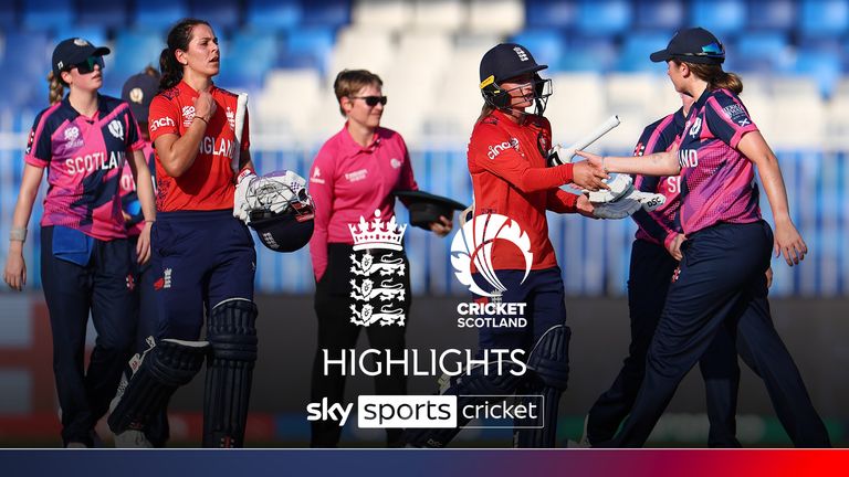 Highlights of the Women&#39;s T20 World Cup match between England and Scotland Thumb