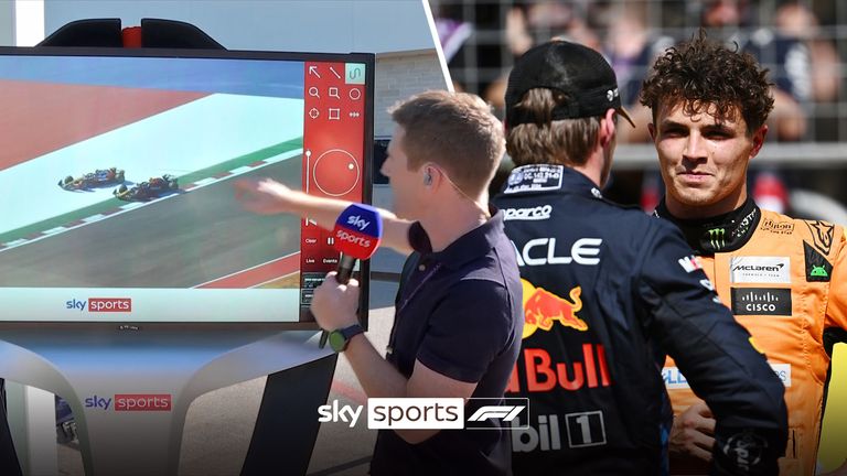 Anthony Davidson était au SkyPad pour examiner de plus près Max Verstappen et Lando Norris. incident qui a vu Lando écoper d'une pénalité de 5 secondes pour sortie de piste.