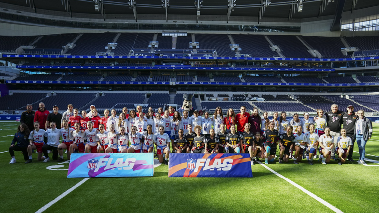 Teams from Great Britain, Austria, Italy, Germany and Spain took part in the NFL Flag Continental Series: Europe at Tottenham Hotspur Stadium 