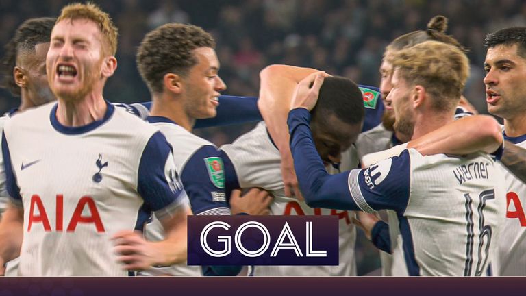 Carabao Cup: Pape Sarr extends Tottenham&#39;s lead over Man City