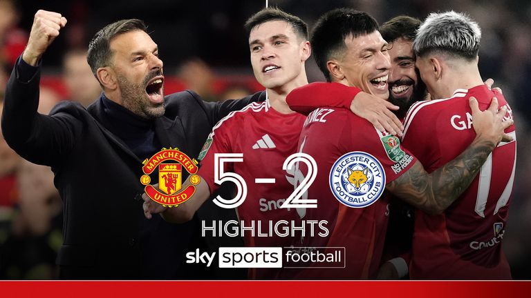 Man United 5-2 Leicester City | Carabao Cup highlights